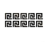 BlesConi Decorative Acrylic Mirror Wall Sticker For Waist Line Edge Strip And TV Background Home Decor 10PCS Reflective Decal(Black)