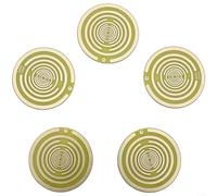 BlesConi Five Elements Polarized Disc Kit, 8cm ABS Copper Energy Healing Ornaments for Pain Relief, Multi-Color Acupoint Therapy Decor for Daily Use(yellow)