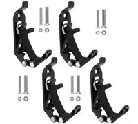 BlesConi for Roof Rack Mount Kit with Metal Rubber Clamps - Secure Tool Clip for Shovels Axes Outdoor Equipment