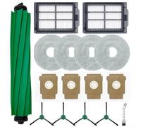 BlesConi For Roomba Plus 405 Robot Vacuum Cleaner Replacement Kit Including Side Brushes Filters Dust Bags Mop Cloths Cleaning Brush Accessories Set(A)