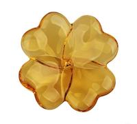 BlesConi for stunning for Leaf Design Glass Ornament, Shock Borosilicate for Decor for Home Aesthetic, Wedding and Special for occasions(golden yellow)
