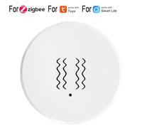 BlesConi for Zigbee Smart Vibration and Tilt Sensor for Tuya App, Real-Time Monitoring Alarm, White