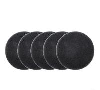 BlesConi Industrial Scouring Pads 4 Inch 5 Pack Nylon Polishing Discs Fleece Backed for Tile Grout Bathtub Sink Cleaning and Deburring Various Grits