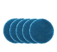 BlesConi Industrial Scouring Pads 4 Inch 5 Pack Nylon Polishing Discs Fleece Backed for Tile Grout Bathtub Sink Cleaning and Deburring Various Grits