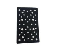 BlesConi Interface Pad for Pneumatic Sander, Replacement Backing Pad for Self-Priming Polisher, 70x400mm/70x198mm/80x133mm, Black Velour