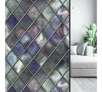 BlesConi Mosaic Frosted Static Cling Window Film PVC Glass Sticker For Easy Privacy Solutions(58 * 90cm)