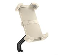 BlesConi Motorcycle Phone Holder Handlebar Mount 360 Rotation Anti-Shake Bracket for Electric Scooter Delivery Bike Black(Off white rearview)