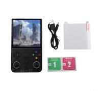 BlesConi R36 Ultra Handheld Game Console 128GB 4.0-Inch HD Screen Retro Gaming Device ABS Purple(Black 64G)