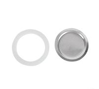 BlesConi Replacement Silicone Rubber Gasket Seal Rings Filter for Moka Pot Coffee Maker Espresso Stove Top Italian Brewing Multiple Sizes(6 cup+sieve)