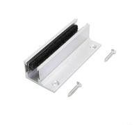 BlesConi Ressed Glass Door Floor Rail System, Aviation Aluminium Alloy Guide With Noise Damping Liner, Tool- Install For Shower Cabinet And Partition