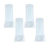 BlesConi Reusable Clear Bat Excluder, One-Way Exit Cone for Humane Wildlife Removal from Attics, for UV Plastic Barrier(4pcs)