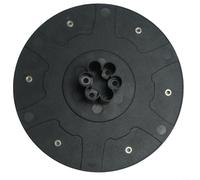 BlesConi RIS-GH-2 Lawn Mower Accessory Disc for Flymo for SILENO Minimo Easilife Go for Aspire Fujiwara Steel Blade Cutter 180 * 43mm Black Replacement Part