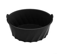 BlesConi Silicone Liner for 6-8 Quart Oval Slow Cooker, High Heat Reusable Pot Insert, Easy Clean Kitchen Gadget(black)