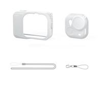 BlesConi Soft Silicone Protective Case for Insta360 Go for Ultra, Custom Fit 79.5x36.8x54.0mm, Scratch-Resistant with Lanyard, Black