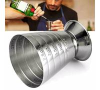BlesConi Stainless Steel 75ml Jigger Measure Cup for Spirit and Mixed Cocktail Beaker