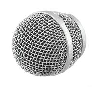 BlesConi Steel Replacement Mesh Head Beta58A Microphone, 4-Pack with Built-in Foam Windscreen, Compatible with Beta 58/58A/87A/PG58(Pg58)