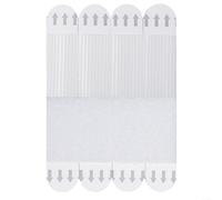 BlesConi Strong Picture Frame Strips, Removable and Traceless Easy-Pull Glue Tape, Nylon Hanging Hooks for Photos, 12 Pieces Assorted Sizes(16 * 46mm*12)