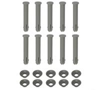 BlesConi Swimming Pool Frame Pin Set with Gaskets 65mm Replacement Kit Compatible for Steel Pro Pools P61754(10set)