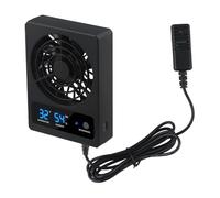 BlesConi Ventilation Fan for Reptile Enclosure with Automatic Humidity Control, Quiet 28dB Dehumidifier for Rainforest or Desert Terrarium (Fahrenheit)