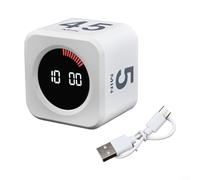 BlesConi Visual Gravity Sensor Timer with LED Display, 60-Minute Countdown and Forward Timer, 4 Customizable Memory Groups, Type-C Charging for Kitchen, Fitness and Study