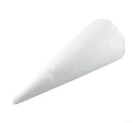BlesConi White Cones for Crafting, Polystyrene Foam Cone for DIY Painting, Holiday Tree Centerpiece, Kids Educational Art Supplies(35cmX12.9cm)