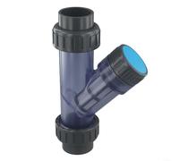 BlesConi Y-Type Clear-Water Filter Screen UPVC Pipe Strainer, for Aquarium Fish Tank Garden Irrigation 25-63mm(inner dia 50mm)
