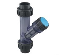 BlesConi Y-Type Clear-Water Filter Screen UPVC Pipe Strainer, for Aquarium Fish Tank Garden Irrigation 25-63mm(inner dia 32mm)