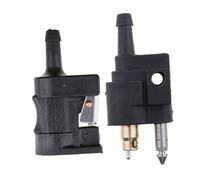 Blesiya 1 Pair Fuel Tank Connector, 1/4 inch 6mm Fuel Tank Connector for Outboard Motor