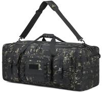 BlesMaller 135L XXL Travel Bag Hand Luggage Men's Large Sports Bag with Shoe Compartment & Insulated Bag for Training Weekender Sauna, Camouflage, Tactical