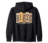 Bless Ephesians 5:20 Autumn Theme Zip Hoodie