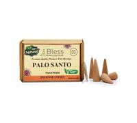 Bless International Palo Santo 100%-Natural-Incense-Cones Handmade-Hand-Dipped Organic-Chemicals-Free for-Purification-Relaxation-Positivity-Yoga-Meditation The-Best-scents (20 Count)