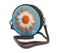 Bless Our Home Flower Women Round Crossbody Bags Leather Sling Bag Purse