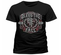 Bless The Fall Crest Mens T Shirt Bless The Fall TeeTop Sweatshirt Short Sleeve Black M