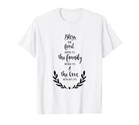Bless The Food Before Us Family Beside Us Christian Value Graphic T-Shirt