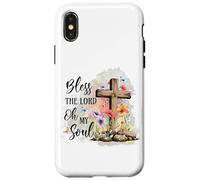 Bless The Lord Oh My Soul Crossflowers Case for iPhone X/XS