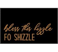 Bless This Hizzle Fo Shizzle Front Door Mat Outdoor Mats Funny Doormat Fall Welcome Mats Mats Doormat Cute Bathroom Doormat Shoe Mat Porch 40x60cm
