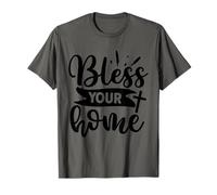 Bless This Home - Cute New Homeowners Housewarming Christian T-Shirt