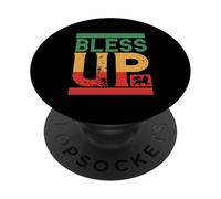 Bless Up Rasta Reggae Music Jamaica Rastafari Roots Jamaican PopSockets Adhesive PopGrip