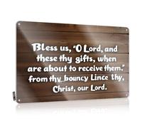 Bless Us, O Lord, And These Thy Gifts. Faded Art | Stuff For Your Room Vintage Style Soft Bath Garage Decoration Easy Hang(20X30CM)