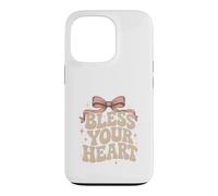 Bless Your Heart Leopard Pink Bow Case for iPhone 13 Pro