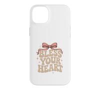 Bless Your Heart Leopard Pink Bow Case for iPhone 14 Plus