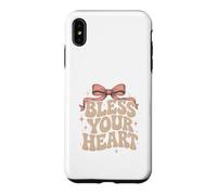 Bless Your Heart Leopard Pink Bow Case for iPhone XS Max