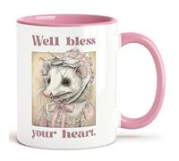 Bless Your Heart Opossum Lover Gift Country | Ceramic Coffee Mug | 11 OZ