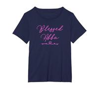 Blessed Abba T-Shirt, Women's Plus, Navy Blue, 3X
