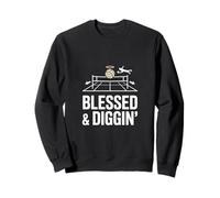 Blessed And Diggin Volleyball Faith Athlete Sweatshirt