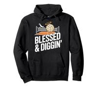 Blessed And Diggin Volleyball Player Faith Pullover Hoodie