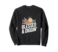 Blessed And Diggin Volleyball Player Faith Sweatshirt