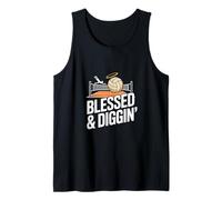 Blessed and Diggin Volleyball Player Faith Tank Top