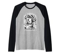Blessed Angel Art God is with Us Prayer Faith Message Raglan Baseball Tee