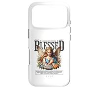 Blessed Angel Art Graced With Fortune Floral Heaven Style Case for iPhone 17 Pro